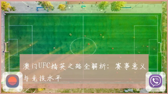 澳门UFC精英之路全解析:赛事意义与竞技水平